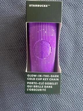 Starbucks Purple Glow-in-the-Dark Key Chain
